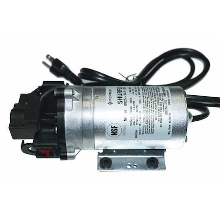 Pentair Shurflo Booster Pump, 1/3 hp, 115V AC, 1 Phase, 3/8 in Barb Inlet Size, 1 Stage, 87 psi Max Pressure 8025-933-237