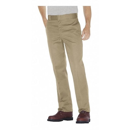 Dickies Men's Mens Pants, 40, Khaki, 65% Polyester/35% Cotton P874KH 40 28