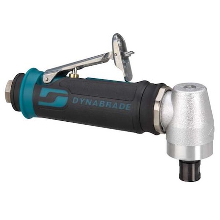 Dynabrade Right Angle Right Angle Die Grinder .4 Hp, 1/4 in NPT Female Air Inlet, 1/4" and 6mm Collet, 0.4 HP 48317
