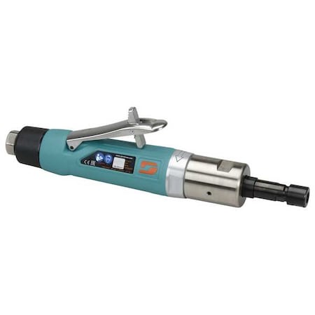 Dynabrade Straight Straight-Line Die Grinder 1 Hp, 3/8 in NPT Air Inlet, 1/4" and 6mm Collet, Heavy, 950 rpm 52660