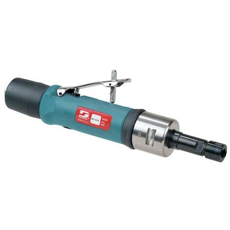 Dynabrade Straight Straight-Line Die Grinder .7 Hp, 1/4 in NPT Female Air Inlet, 1/4" and 6mm Collet, 950 rpm 52100
