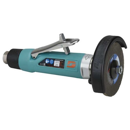 Dynabrade Type 1 Angle Grinder, 3/8 in NPT Female Air Inlet, Heavy Duty, 15,000 rpm, 1 HP 52374