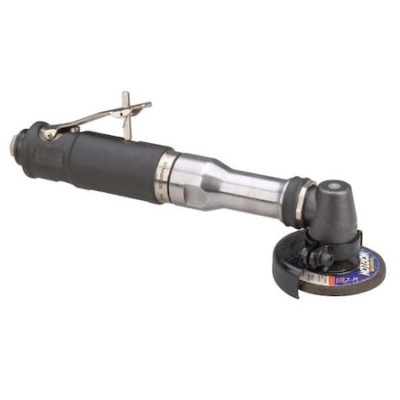 Dynabrade Type 27 Angle Grinder, 1/4 in NPT Air Inlet, Heavy Duty, 18,000 rpm, 0.7 HP 54785