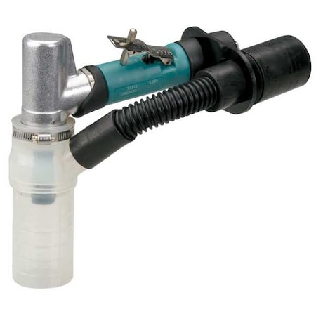 Dynabrade Right Angle Offset Die Grinder .4 Hp 7 Degree, 1/4 in NPT Female Air Inlet, 1/4" and 6mm Collet 56723