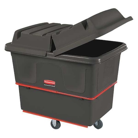 Rubbermaid Commercial Utility Truck, 7/16cu yd., 800lb Cap, Black FG471200BLA