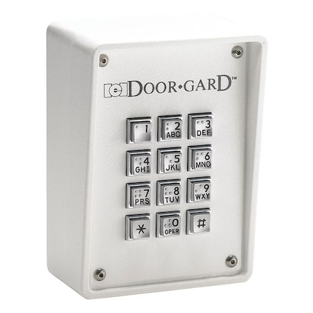 Linear AccessKeypadRuggd, 3-3/4inWx5-1/4inH, Gray 212R