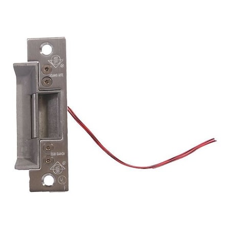 Adams Rite Electric Door Strike, Stainless Steel, Stainless steel, Includes: Adhesive Shims, Mounting Clips 7240 310630