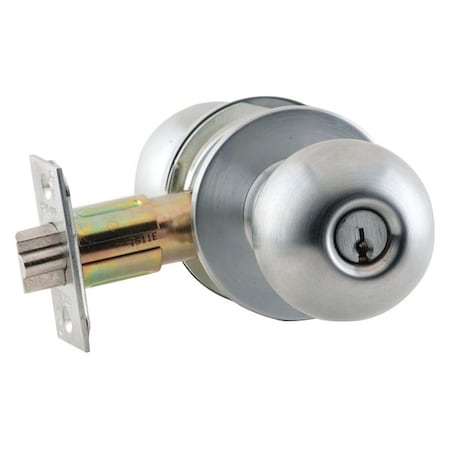 Schlage Knob Lockset, Mechanical, Storeroom, Grd. 2 A80PD PLY 613 C123