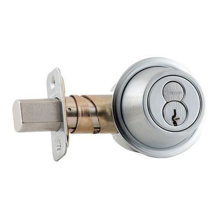Schlage Deadbolt, Medium-Duty, Satin Chrome B560BD 626