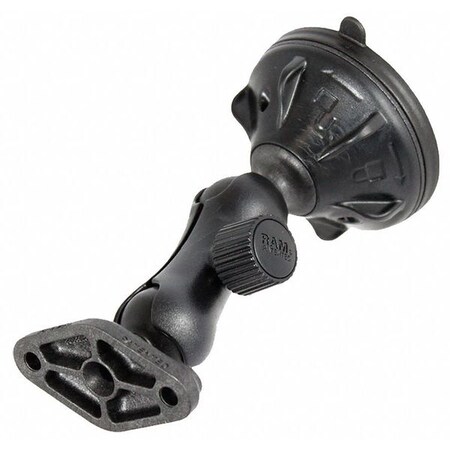 Ram Mounts Suction Mount, Twist Lock, Black RAP-B-166-2U