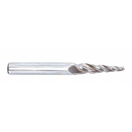 Melin Tool Co Carbide Taper End Mill, Ball, 1/8x1-1/2" EMG-804-1TB