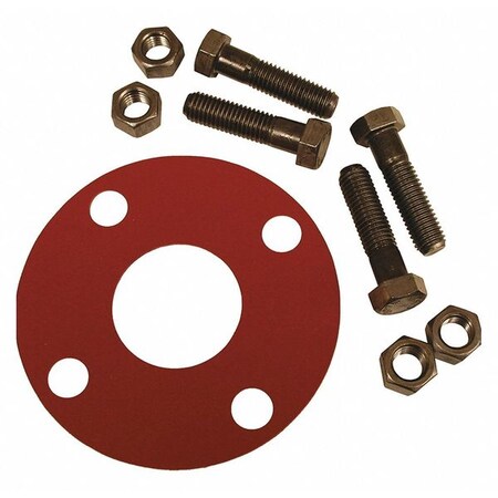 Jones Stephens Red Rubber Full Face Kit, 3" G51103