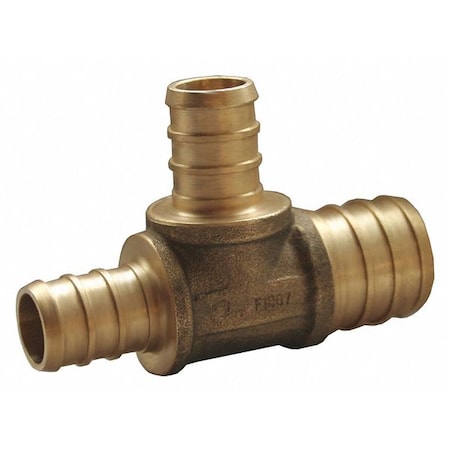 Jones Stephens Brass PEX Tee, No Lead, 3/4"x3/4"x1/2" C76020LF