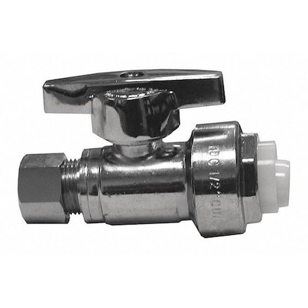 Jones Stephens PlumBite, Supply Stop, Strght, 1/2"x3/8" OD C76570LF