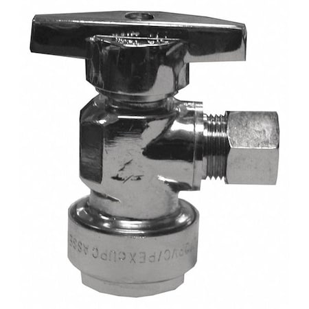 Jones Stephens PlumBite, Supply Stop, Angle, 1/2"x3/8" OD C76571LF