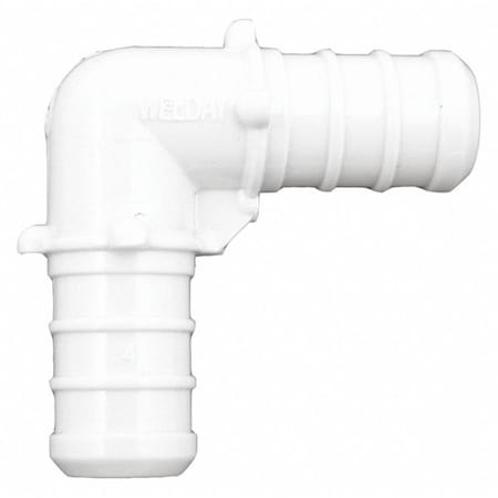 Jones Stephens Plastic White PEX Elbow, 3/4", 90 deg. C76703