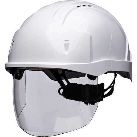Pip Safety Helmet, JSP, ABS, 6 Point Ratchet, Type 1, Class C, White 280-EVSV-01W