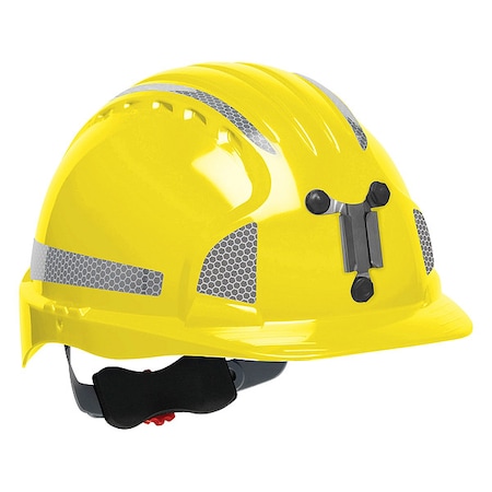 Pip Hard Hat, JSP, HDPE, 6 Point Ratchet, Type 1, Class C, Yellow 280-EV6151MCR2-20