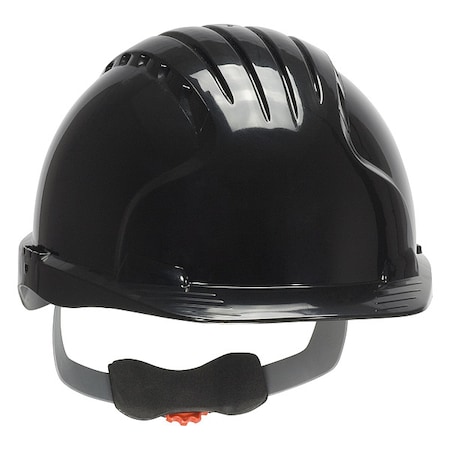Pip Hard Hat, JSP, HDPE, 6 Point Ratchet, Type 1, Class E, Black 280-EV6151-11