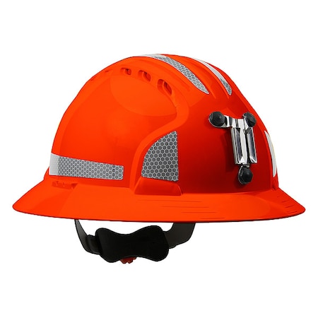 Pip Hard Hat, JSP, HDPE, 6 Point Ratchet, Type 1, Class C, Black 280-EV6161MCR2-OR