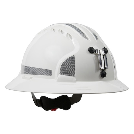 Pip Hard Hat, JSP, HDPE, 6 Point Ratchet, Type 1, Class C, White 280-EV6161MCR2-10