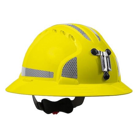 Pip Hard Hat, JSP, HDPE, 6 Point Ratchet, Type 1, Class C, Yellow 280-EV6161MCR2-20
