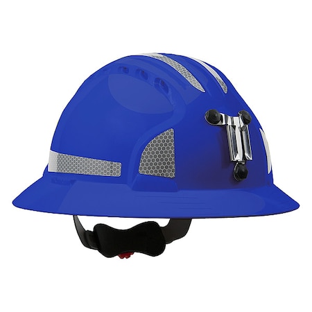 Pip Hard Hat, JSP, HDPE, 6 Point Ratchet, Type 1, Class C, Blue 280-EV6161MCR2-50