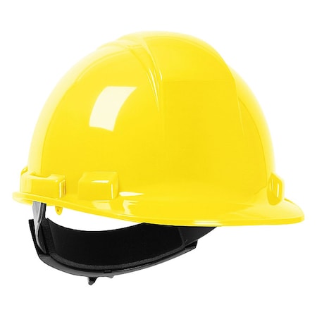 Pip Hard Hat, Dynamic, HDPE, 4 Point Ratchet, Type 1, Class E, Yellow 280-HP241R-02