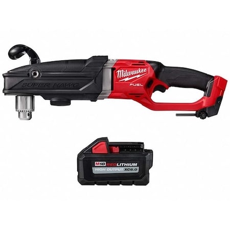 Milwaukee Tool Drill and Battery, 1/2 in, 18V DC 2809-20, 48-11-1865