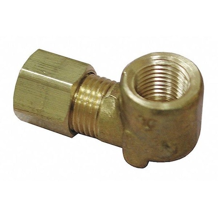 Jones Stephens Brass Lead Free Elbow, Compression x Female Connector, 1/2" Pipe Size C74078LF