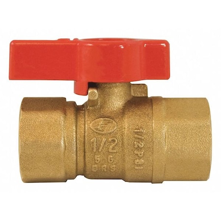 Jones Stephens Brass Gas Ball Valve, 3/4" FIP x 3/4" FIP B67101