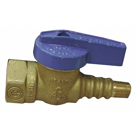 Jones Stephens Gas Ball Valve, Texas Pattern, 1/2"x1/8" B69121