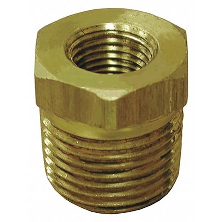 Jones Stephens Bronze Hex Bushing, 1/2"x1/4", No Lead B74204LF