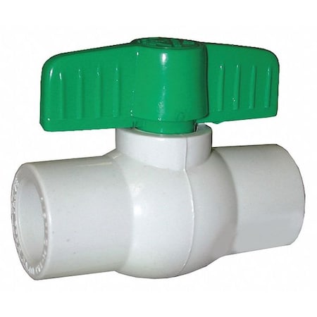 Jones Stephens PVC Ball Valve, Solvent Ends, 3/4" B90075