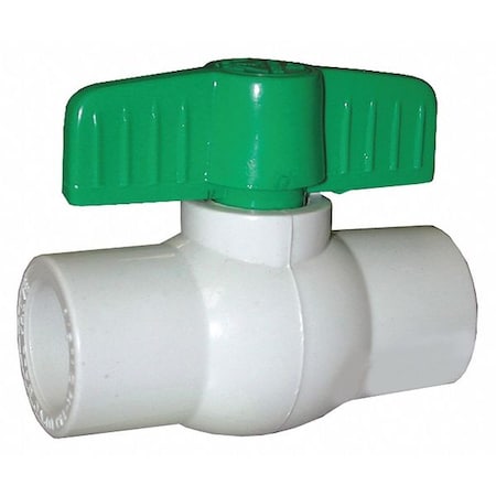 Jones Stephens PVC Ball Valve, Solvent Ends, 2" B90200
