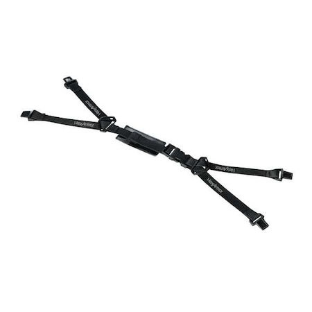 Hexarmor XP 4, Point Chin Strap, For Use With Hard Hats Black 17-11001