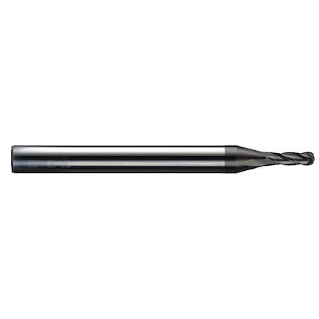 Melin Tool Co Carbide Hp End Mill Ball 3/32"X3/8, Number of Flutes: 4 CCMG-403-B-DIA