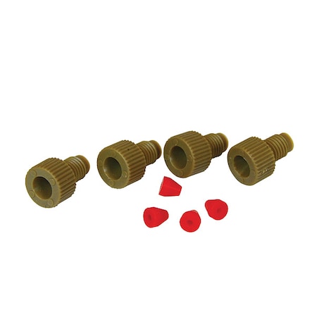 Justrite Replacement Tube Fittings, 1/8" dia. 28174