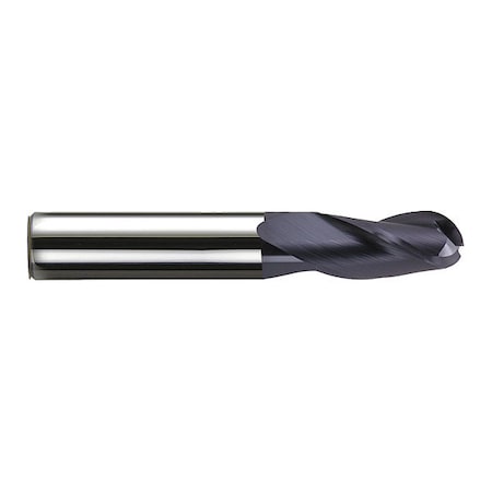 Melin Tool Co End Mill, Carbide, GP, Ball, 1/4 x 3/4, Number
