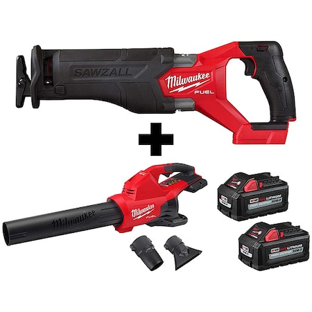 Milwaukee Tool M18 SAWZALL, M18 DB Blower, 2PK M18 6.0 2821-20, 2824-20, 48-11-1862