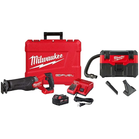 Milwaukee Tool M18 2-Gallon Wet/Dry Vacuum + M18 FUEL