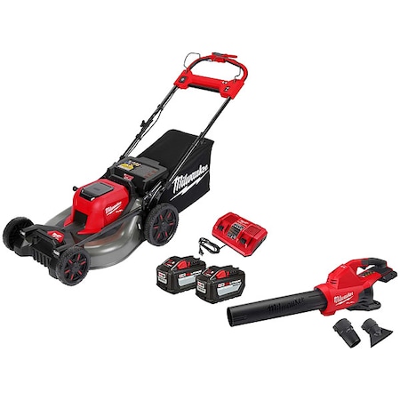 Milwaukee Tool M18 Mower Kit + M18 Dual Battery Blower 2823-22HD, 2824-20