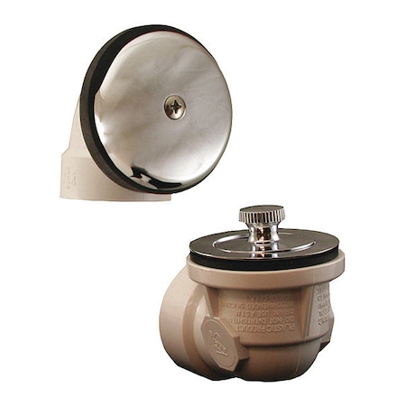 Jones Stephens Bath Waste Kits Lift And Turn Drain, 3/8" Pipe Dia., PVC B07010