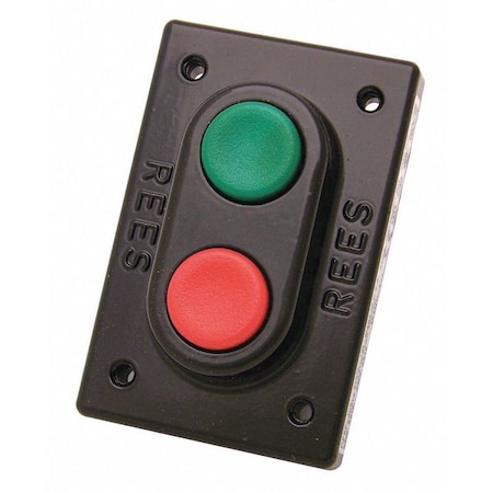 Rees Double Plastic Plunger, Green/Red, 1" 00579132