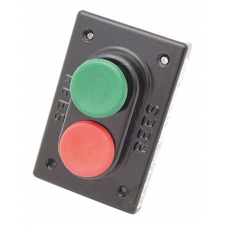 Rees Mushroom Plastc Plunger, Green/Red, 1-3/8" 02712032