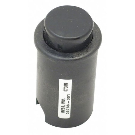 Rees Push Button, Cylndrcl, Plstc Outr Shll, Blk 02738001