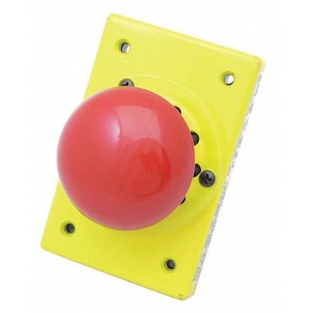 Rees Metal Mushroom Plgr, Red, 2-1/4" 02049002