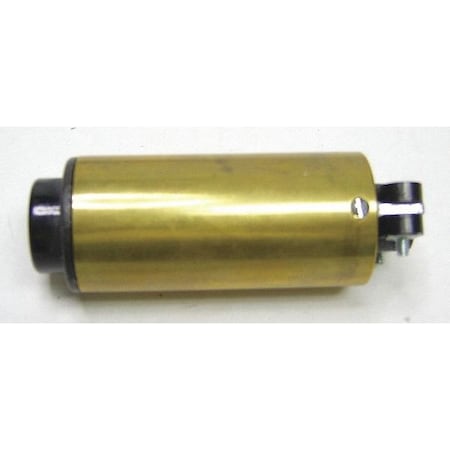 Rees Push Button, Cylndrcl, Brass Outr Shll, Blk 01328001