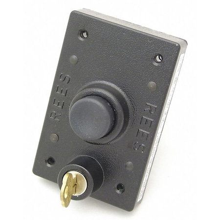 Rees Plastic Plunger w/Key Lock, Black, 1" 01920001