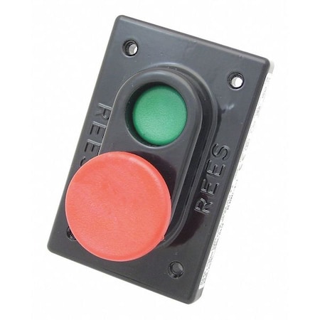 Rees Plastic Plunger, 1" Green/1.75" Red 01968032